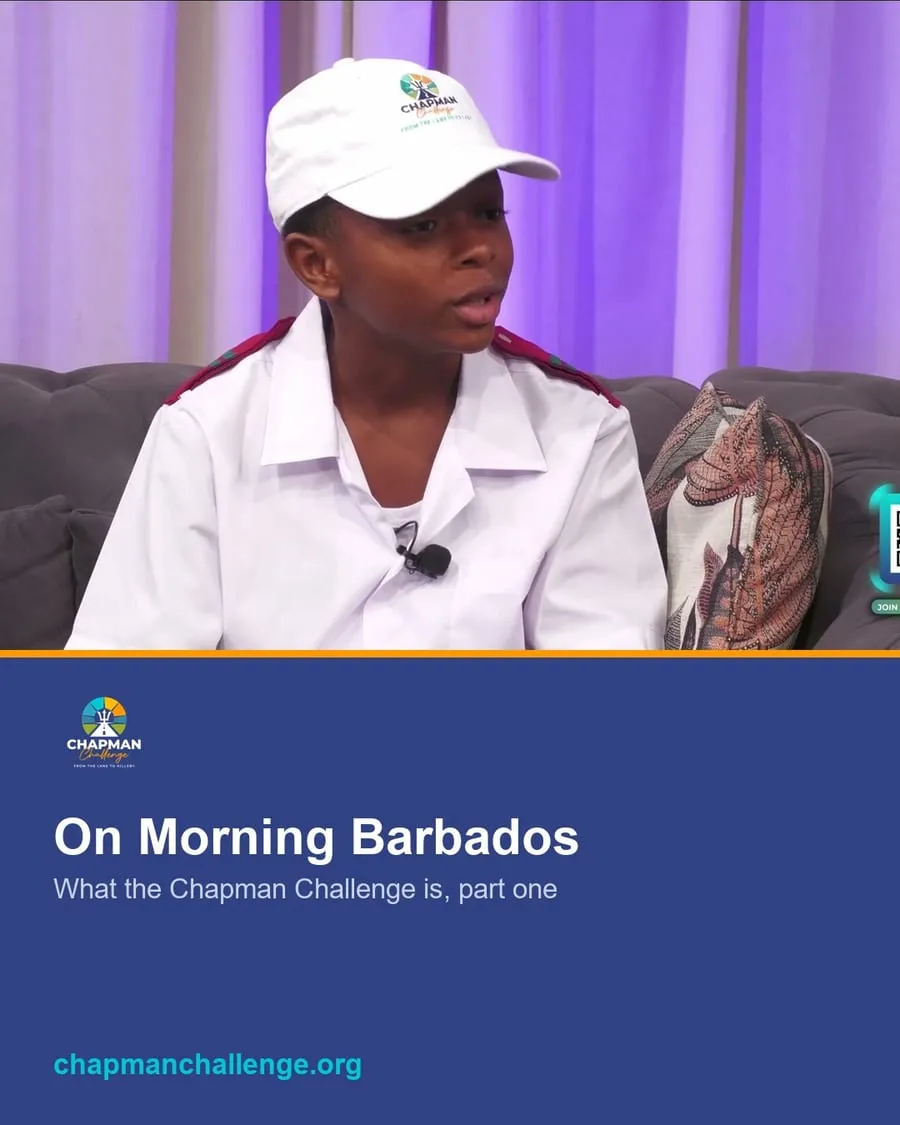 Still from the Trust's Instagram post about Amitai on Morning Barbados